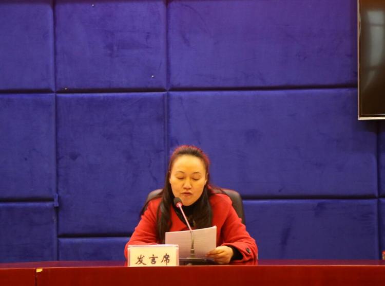 计财科李伟红科长发言